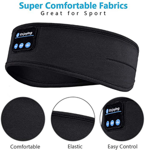 Prix d'usine Bandeau de sommeil sportif avec écouteurs sans fil pour la musique en voyage, le sommeil et la protection des yeux, mains libres - Product Image 2