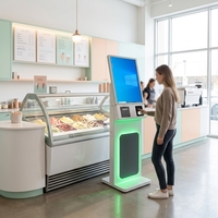 Écran tactile Totem 32 43 55 pouces, garantie 1/2/3 ans, affichage numérique publicitaire LCD sur pied pour intérieur, kiosque alimentaire