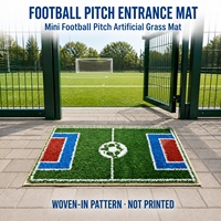 Gewebter Realistischer Rasen Hochwertige 11000DTEX Kunstrasenmatte für Sportplätze Starter-Kit Fußball Geschenk Fußballplatz