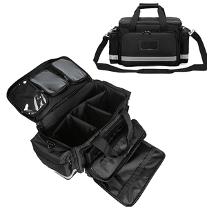 Sac de traumatologie pour intervenants d'urgence, vide, avec séparateurs, pour kits de premiers secours professionnels et rangement médical - Product Image 1