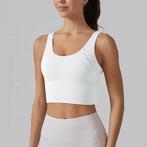 <span class=keywords><strong>Reggiseno</strong></span> sportivo da donna <span class=keywords><strong>con</strong></span> scollo a V, coppe imbottite a lunga durata, supporto ad alto impatto, modello lungo, per corsa, yoga, allenamento e fitness, tipo top corto. - Product Image 5