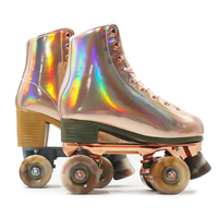 Vente en gros de nouveaux modèles de patins à roulettes à talons hauts avec roues en PU, chaussures de patinage lumineuses