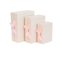 Boîte cadeau pliante exquise en une seule pièce, boîte en papier de luxe à couvercle rabattable, boîtes cadeaux rigides en papier de qualité supérieure avec ruban