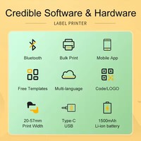 Printer Label Portabel Grosir Pabrik 57mm Kecepatan Tinggi Murah Printer Mini 2 Inci untuk Penggunaan Komersial