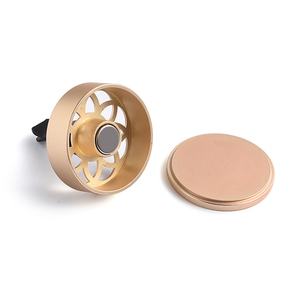 Difusor de Fragancia Metálico para Auto con Adhesivo Epóxico Dorado en Forma de Flor Redonda de Alta Calidad - Product Image 4