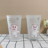 맞춤형 로고 데칼 클래식 친환경 내한성 변색 유리병 컵 음료 맥주