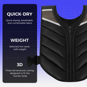 เสื้อกั๊กไนลอนระบายอากาศสำหรับวิ่งออกกำลังกายพร้อมวัสดุทนทาน20LB ความสามารถในการฝึกและออกกำลังกาย - Product Image 3