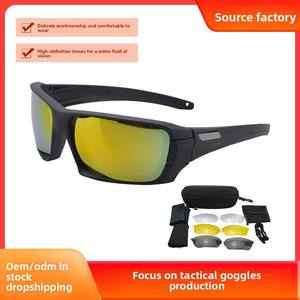 Venta al por mayor Amore Tactical Gafas protectoras sin montura CS <span class=keywords><strong>Real</strong></span> Shooting Gafas resistentes a impactos Marco ignífugo Lucha contra incendios - Product Image 6