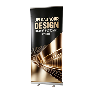 Support de bannière rétractable en aluminium, modèle Pull-up, avec système de verrouillage rapide Graphic 85x200cm, s'installe en moins de <span class=keywords><strong>5</strong></span> secondes. - Product Image 1
