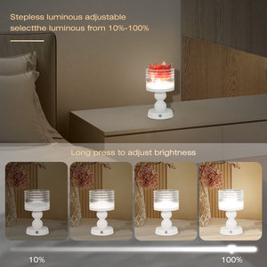 Dẫn bầu không khí đèn với muối tự nhiên đá lửa hương liệu tinh dầu khuếch tán Pin hoạt động dễ bay hơi hương thơm đèn - Product Image 3