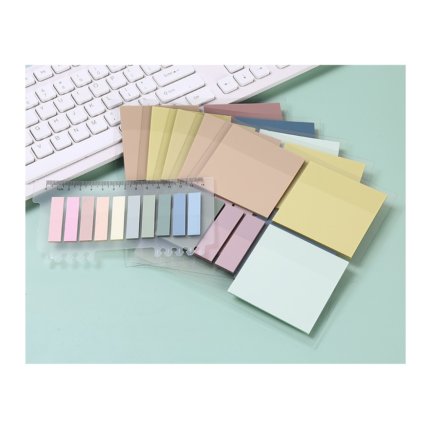 Пользовательский Набор для домашних животных, прозрачные липкие заметки, невидимая наклейка N раз, легко слезть, Моранди, цветные заметки, стационарные