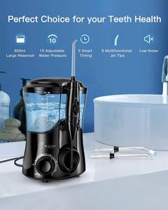 Bestope – irrigateur buccal à Jet d'eau pour la famille, manuel, professionnel, de comptoir, Jet d'eau, nettoyeur de dents à ultrasons, puissance 600ML - Product Image 3