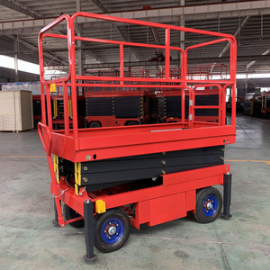 Compact <strong>Design</strong> 4m 6m 10m 8m 12m 14m Scissor Lift Outdoor All-Terrain Models Large Tires Rough Ground Use 1Ton Scissor Lift Table - Product Image 5