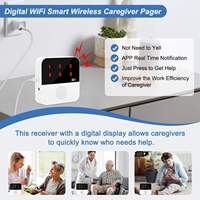 Sistema de Llamadas WIFI Daytech TUYA, Localizadores Impermeables, Botón de Emergencia Inalámbrico, Equipo de Cuidado para Personas Mayores
