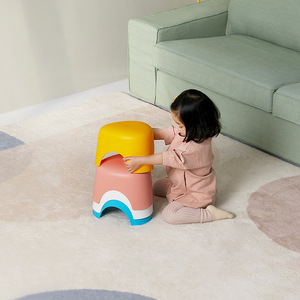 Tabouret en plastique HeDou, petite taille, antidérapant, pour salon, salle de bain, repose-pieds, tabouret de toilette - Product Image 3