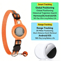 Nouvel ensemble de traceurs AirTag, collier GPS anti-perte pour animaux, sangle de cou réfléchissante avec clochette pour chats, collier de positionnement anti-perte pour chats et chiens