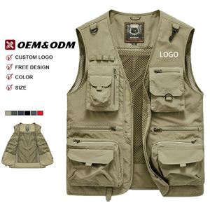 Chaleco Táctico Transpirable de Secado Rápido para Hombre, Ropa Exterior con Múltiples Bolsillos, Chaleco Práctico para Fotografía, Pesca y Senderismo - Product Image 1