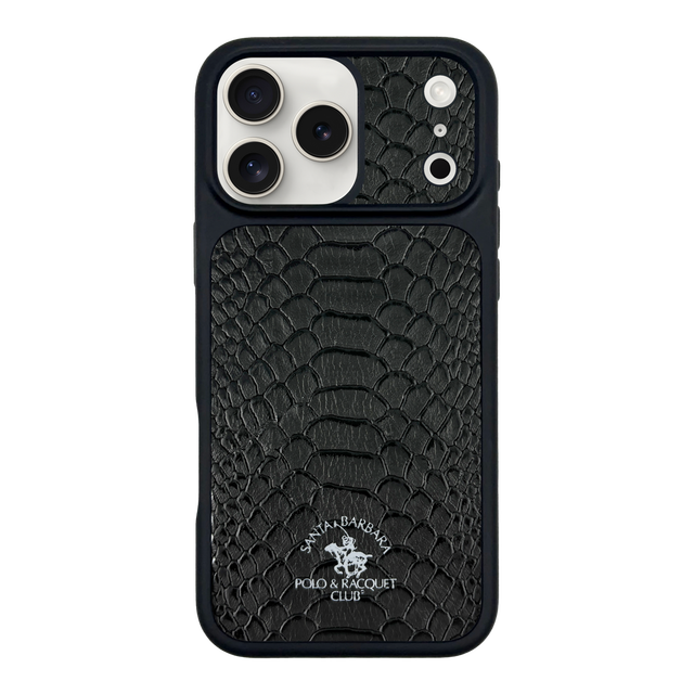 POLO Snake Texture Magnetic PU Leather Shockproof Phone Case for iPhone 17