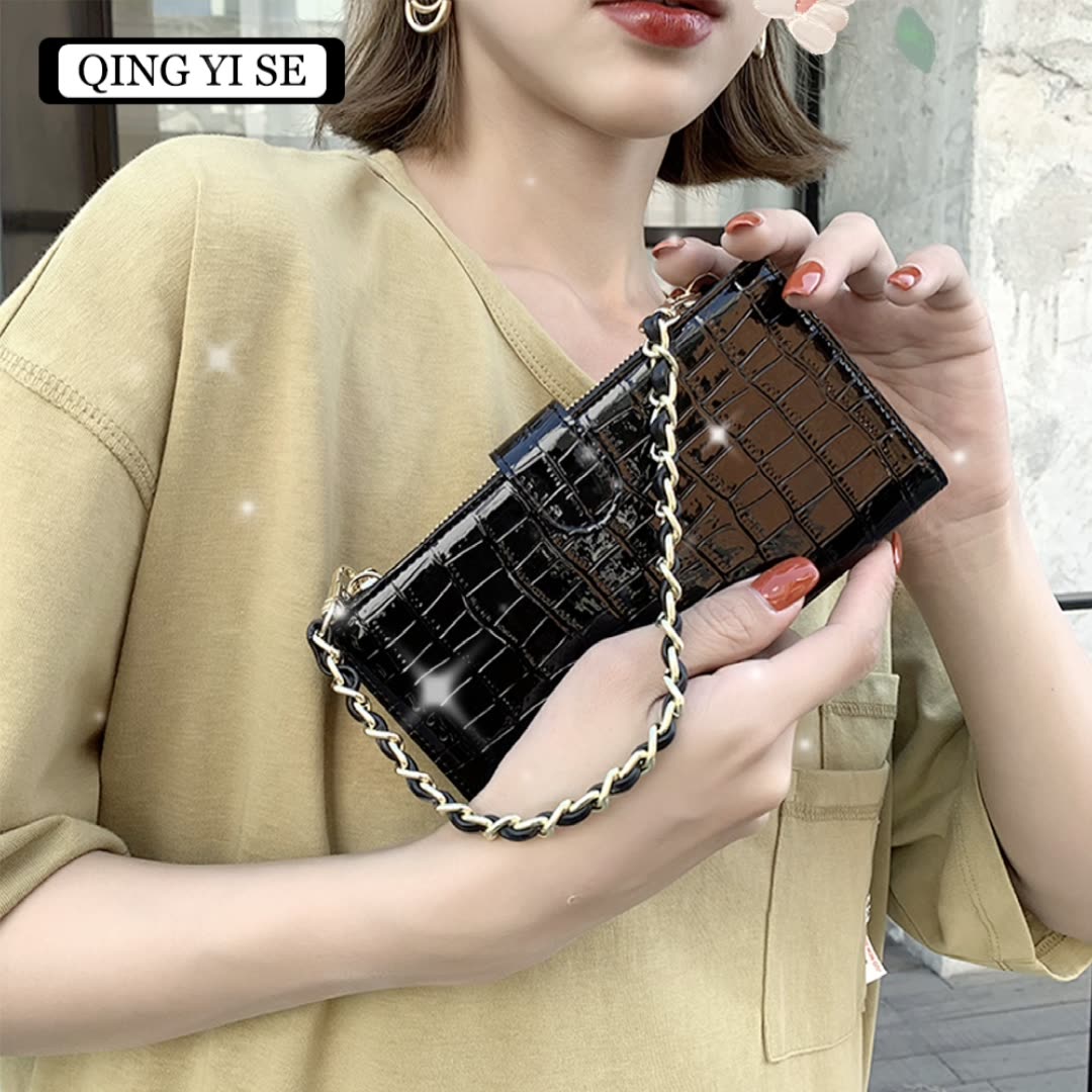 Bags Women Handbags Ladies Chain Bag Fashion Messenger Coin Purse Solid Color Long Mini Shoulder Mobile Phone Bags