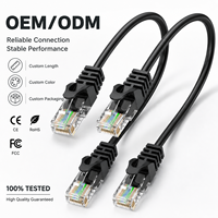 Cable de Red Ethernet Cat5e UTP RJ45 de 100Mbps, Directo de Fábrica, OEM, para Cámaras CCTV, NVR, Router, Switch, Hogar y Oficina