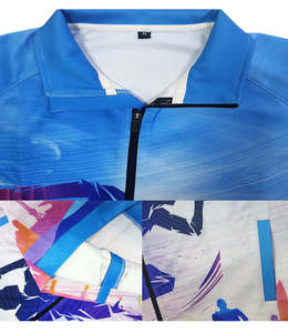 Sublimación de secado rápido de manga larga, estampado completo, moda, algodón, cremallera personalizada, chaqueta acolchada deportiva para hombre para maratón - Product Image 4