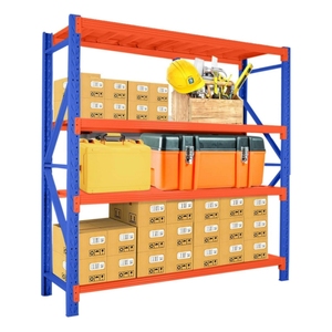 Estantería metálica de alta resistencia de 5 niveles sin tornillos, ajustable, para almacenamiento en el hogar, garaje o almacén, con tableros de madera. - Product Image 3