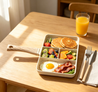 Poêle à omelette antiadhésive en aluminium avec revêtement en pierre médicale