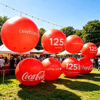 Ballon gonflable en PVC imprimé personnalisé 1m 2m 3m 4m 5m 6m 7m 8m Ballon gonflable publicitaire sphère publicitaire grand ballon volant à l'hélium