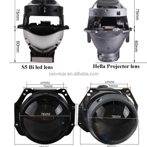 Super Bright 3-Inch LED Projector Lens Headlight S5 6000K Auto Headlamp Lighting Conversion Kits Manufacturer for Toyota Corolla - Product Image 6