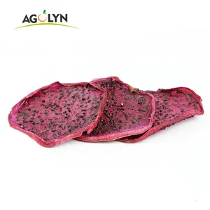 AGOLYN Dried Dragon Fruit Slice Dehydrated Red Dragon Fruit Slices