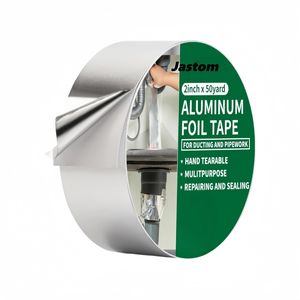 Nastro in Tessuto di Fibra di Vetro Rivestito con Logo Personalizzato 0,2mm Materiali Ausiliari Riflettenti in Foglio di Alluminio Taglio a Caldo per Imballaggio - Product Image 1