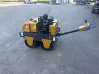 Compactadora Vibratoria de Doble Tambor XMR060 con Accionamiento Hidrostático para Asfalto, 600KG, Motor Confiable, Rodillo Autopropulsado