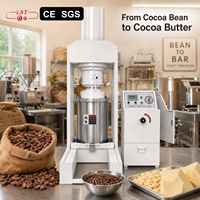 Automatische schroefoliepersmachine voor cacaobonen tot cacaoboter, 30kg chocolademachine.