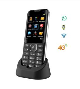 États-Unis Vente à Chaud 4G Bar Clavier Téléphone Mobile pour Senior avec WIFI Facebook Whatsapp GPS Dual SIM 1450mAh 2.8 "Android Clavier Téléphone - Product Image 4
