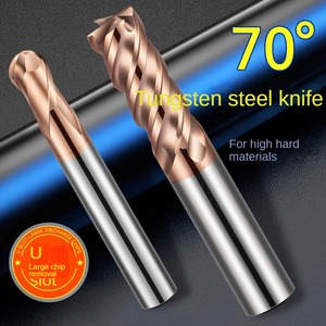 Carbide tráng phay <span class=keywords><strong>Cutter</strong></span> 70 độ vonfram thép độ cứng cao dọc với cơ sở phẳng tùy chỉnh OEM hỗ trợ - Product Image 3