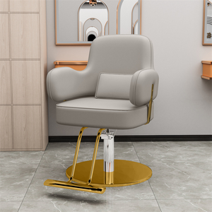 z Ergonomic Barber Chair Hydraulic Pump Base Adjustable <b>Footrest</b> Height 360 Rotation-Durable Faux Leather Seat for Commercial - Product Image 1