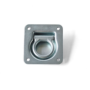 Anneaux d'ancrage en D encastrés galvanisés en fer, anneaux d'ancrage pour bateaux, camions, remorques, pièces de carrosserie de camping-car, ensemble d'anneaux de corde encastrés - Product Image 1
