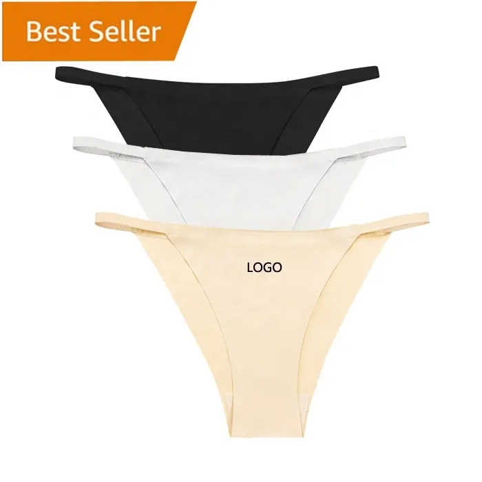 Customized logo Women One-piece sexy Wireless String Undies No Show Hipster Underwear Seamless Invisible Comfortable panties