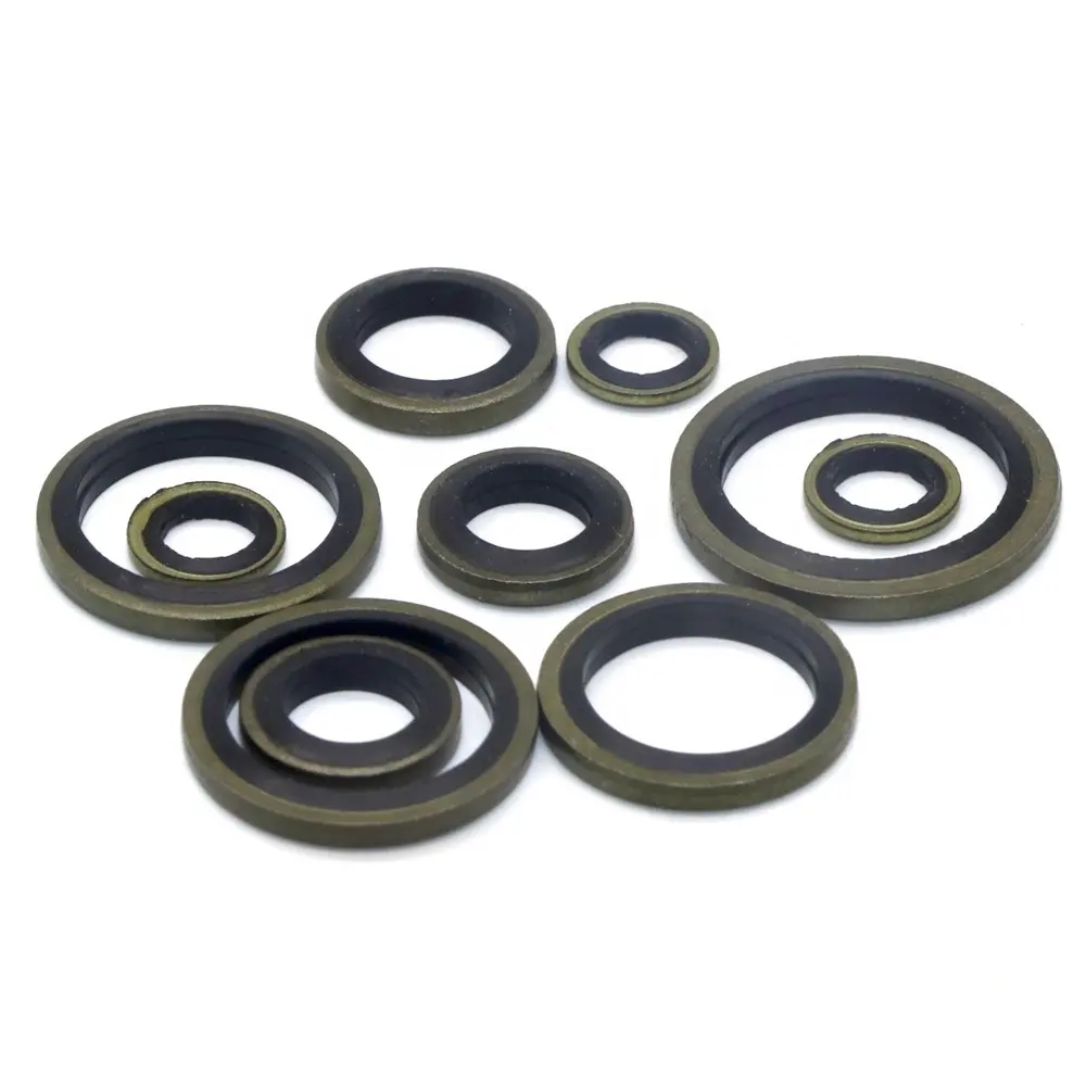 Dowty con dấu Gasket ngoại quan con dấu máy giặt ZM Chất lượng cao thép mạ kẽm NBR cao su trắng OEM ODM đồng bằng DIN đồng bằng hộp carton