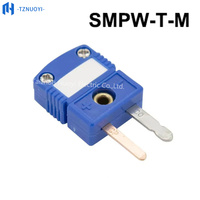 Connecteur thermocouple de surface SMPW Mini OEM/ODM IP65 mâle et femelle de type T, prise à broches plates pour haute température