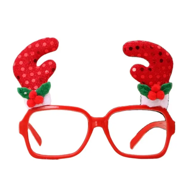 1PC Creative Christmas Items Party Glasses Frame Decoration Christmas Articles New Year Xmas Decoration Glasses Gift for Kids