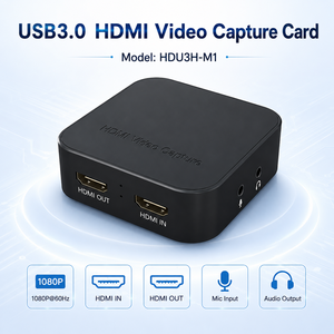 <span class=keywords><strong>Carte</strong></span> de capture USB 3.0 1080P60 avec sortie en boucle, entrée micro 3,5 mm et sortie audio stéréo, caméra sans pilote UVC pour jeux et streaming en direct - Product Image 1