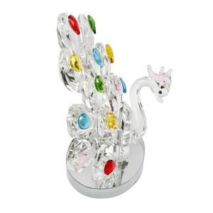 PAPAGALLA IN VETRO Elegante Decorazione in Cristallo e Acchiappasole Senza Confezione - Product Image 3