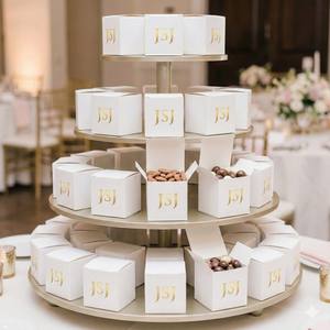 Boîtes à dragées de mariage en gros, emballées à plat, prix bas - Product Image 1