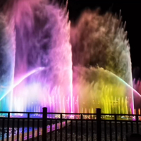 Spectacle de Fontaines Musicales Flottantes sur Lac, Projection de Films sur Écran d'Eau Numérique Holographique 3D, Système d'Éclairage LED