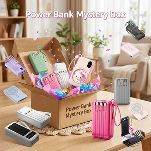 Power Bank Mystery Box da 10000mAh con <span class=keywords><strong>4</strong></span> Cavi Integrati e Torcia per Ricarica Telefono - Product Image 2