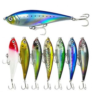 Señuelo de Pesca Tipo Lápiz de ABS de 130 mm y 48 g, Señuelos para Pesca de Lubina en Lago, Señuelos Artificiales con Anzuelos para Pesca de Fondo - Product Image 2