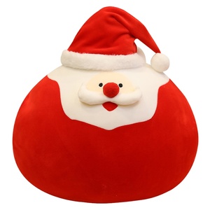 Vente en gros de jouets en peluche de série de Noël oreiller Père Noël wapiti poupée bonhomme de neige poupée <span class=keywords><strong>elfe</strong></span> de Noël chauffe-mains cadeau de vacances - Product Image 1