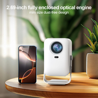 Projecteur tactile interactif mini HD 1280*720P 4K, sans poussière, 4500 lumens, Android 13, haut-parleurs intégrés, portable, pour les entreprises et l'éducation