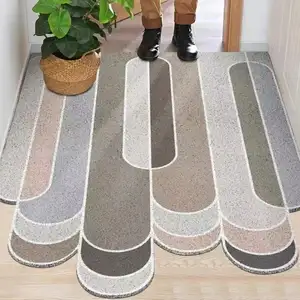 PVC Coil Door Mats Floor Mat Stone Print Dust Remove Anti-Skid Damp-Proof Water-Proof Door Rugs For Home Office Hotel Restaurant